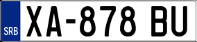 Trailer License Plate